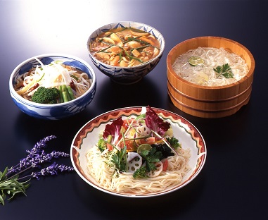 夏の富岡シルクうどん始まります。