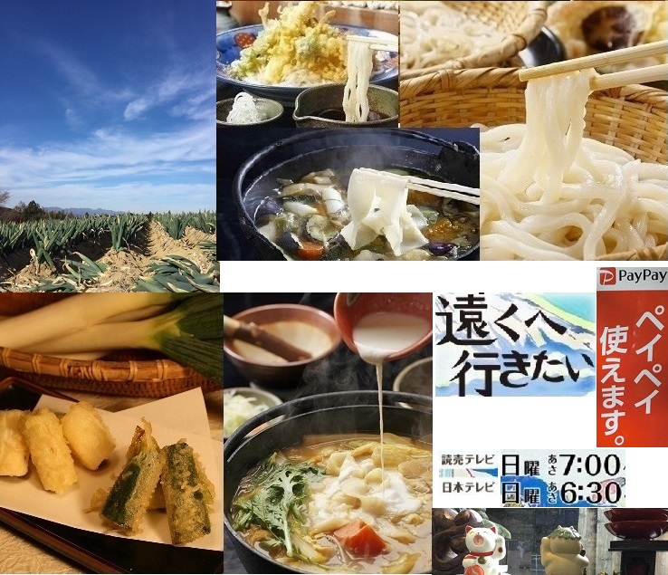 17:58好評「遠くへ行きたい」まゆうどん＋下仁田ねぎ天