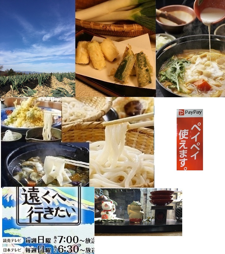 19:30好評「遠くへ行きたい」繭うどん+下仁田ネギ天