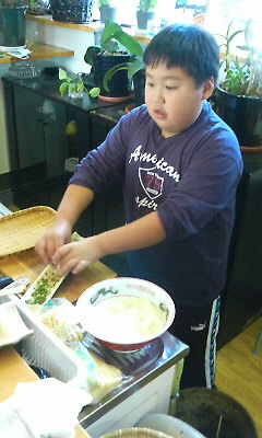 ゆぅくんのお手伝いシリーズ蕎麦屋編