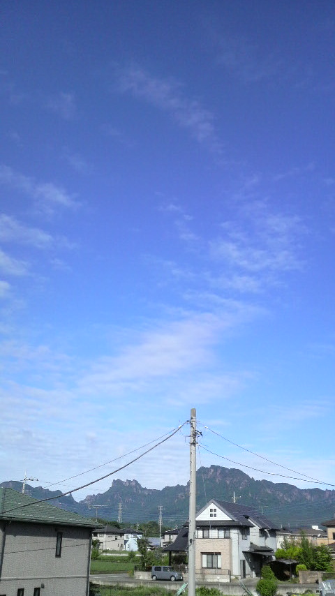 爽やかな青空…