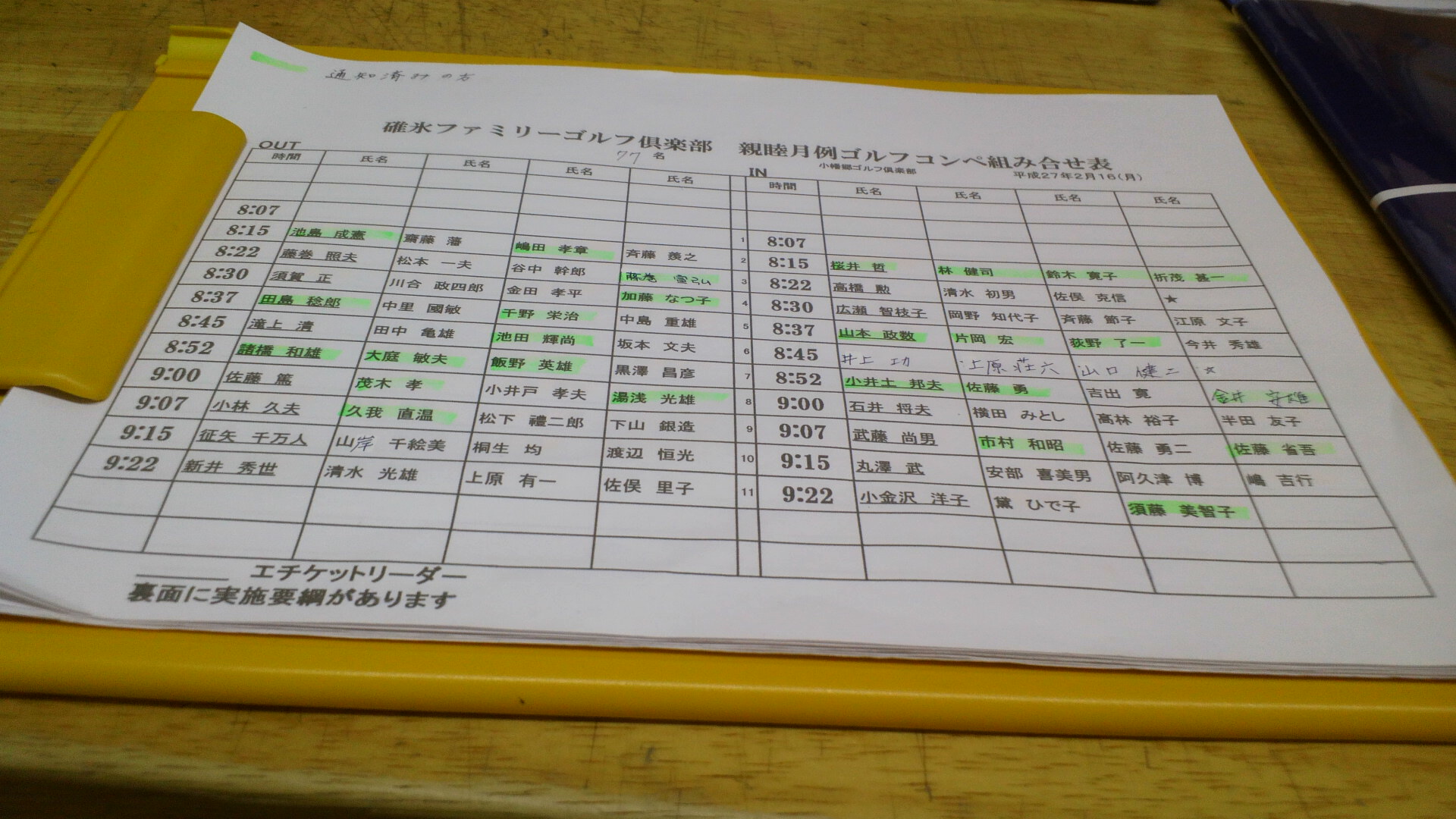 組み合わせ