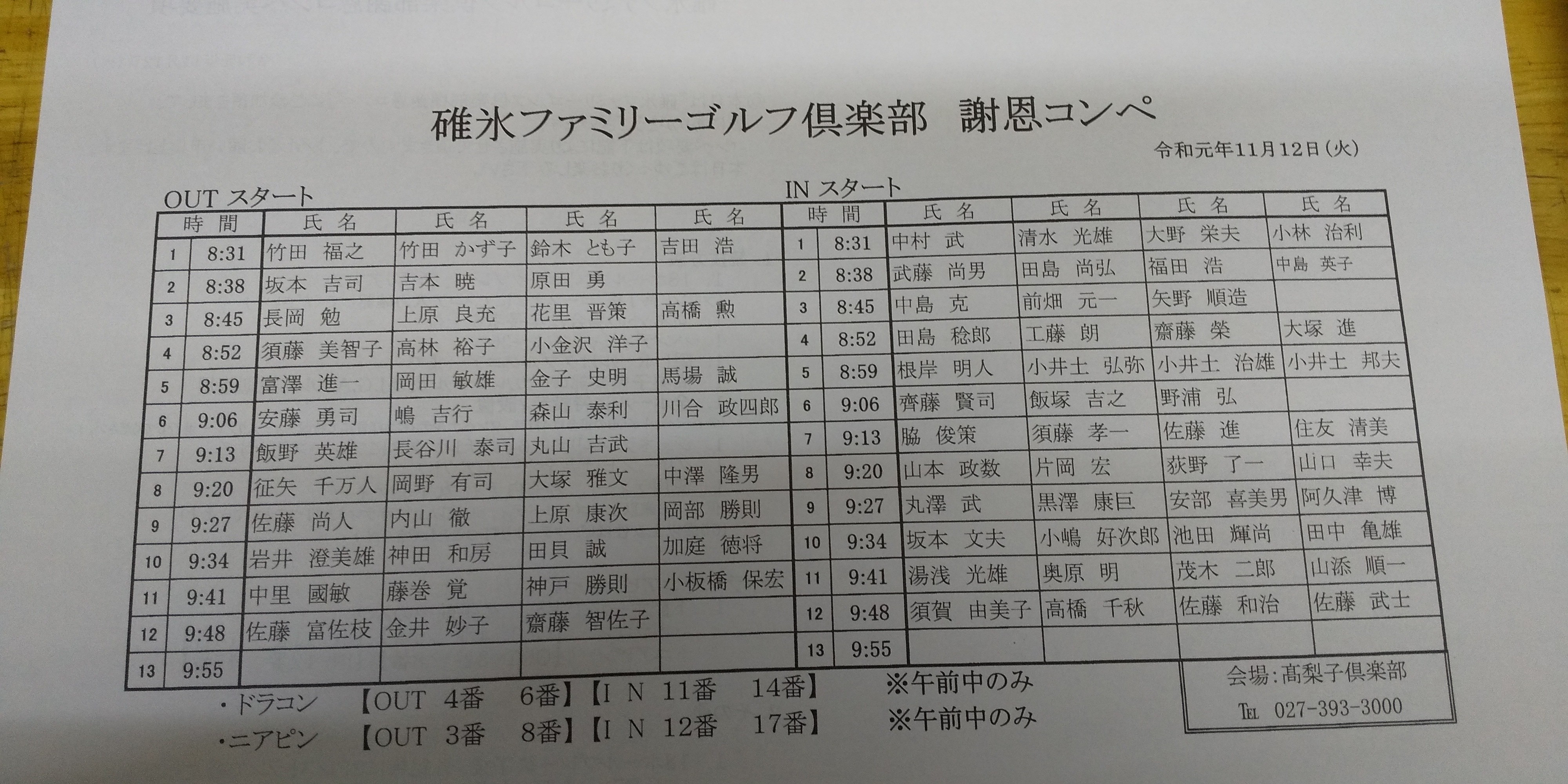 コラボ謝恩コンペ