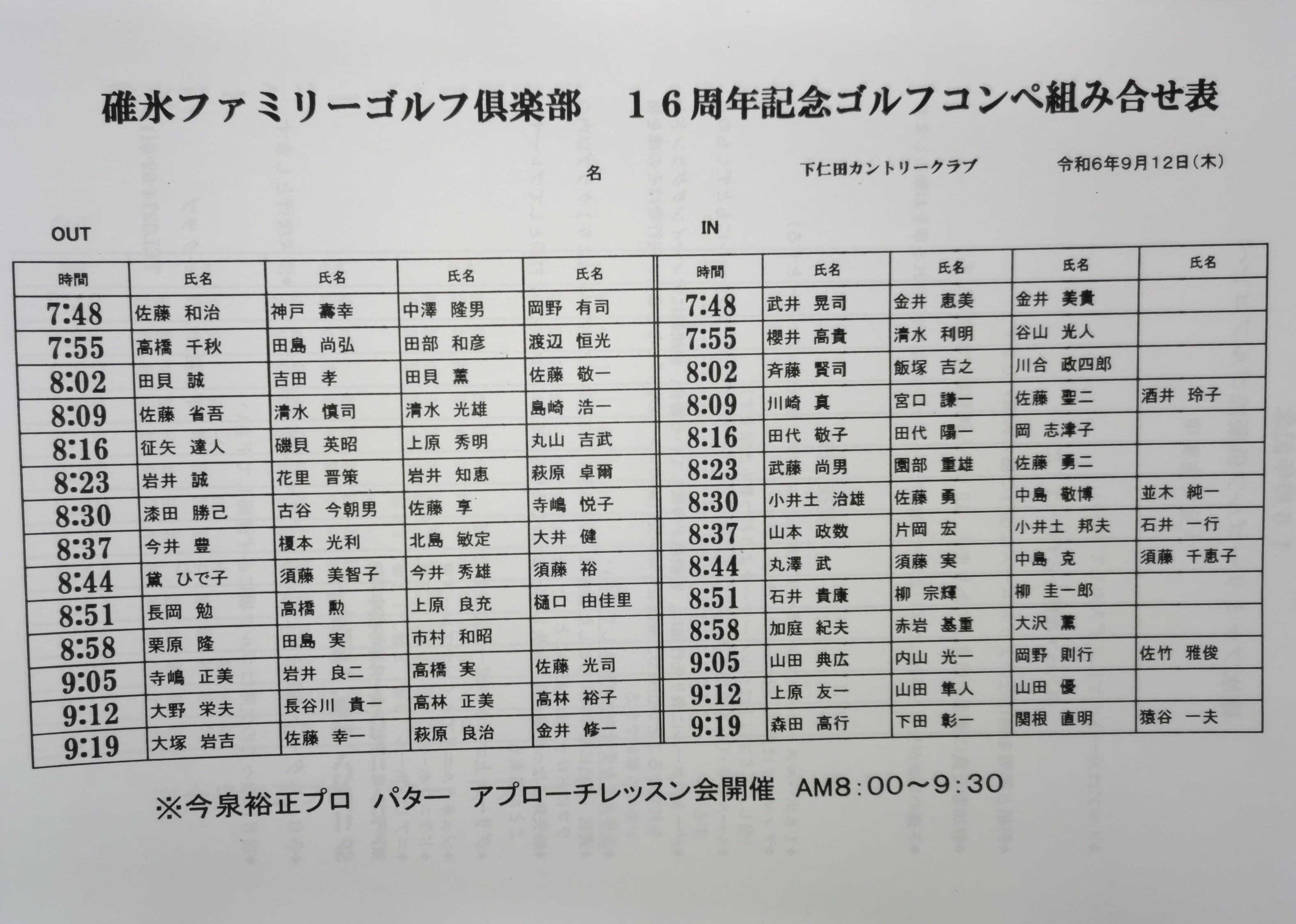 16周年記念組合せ