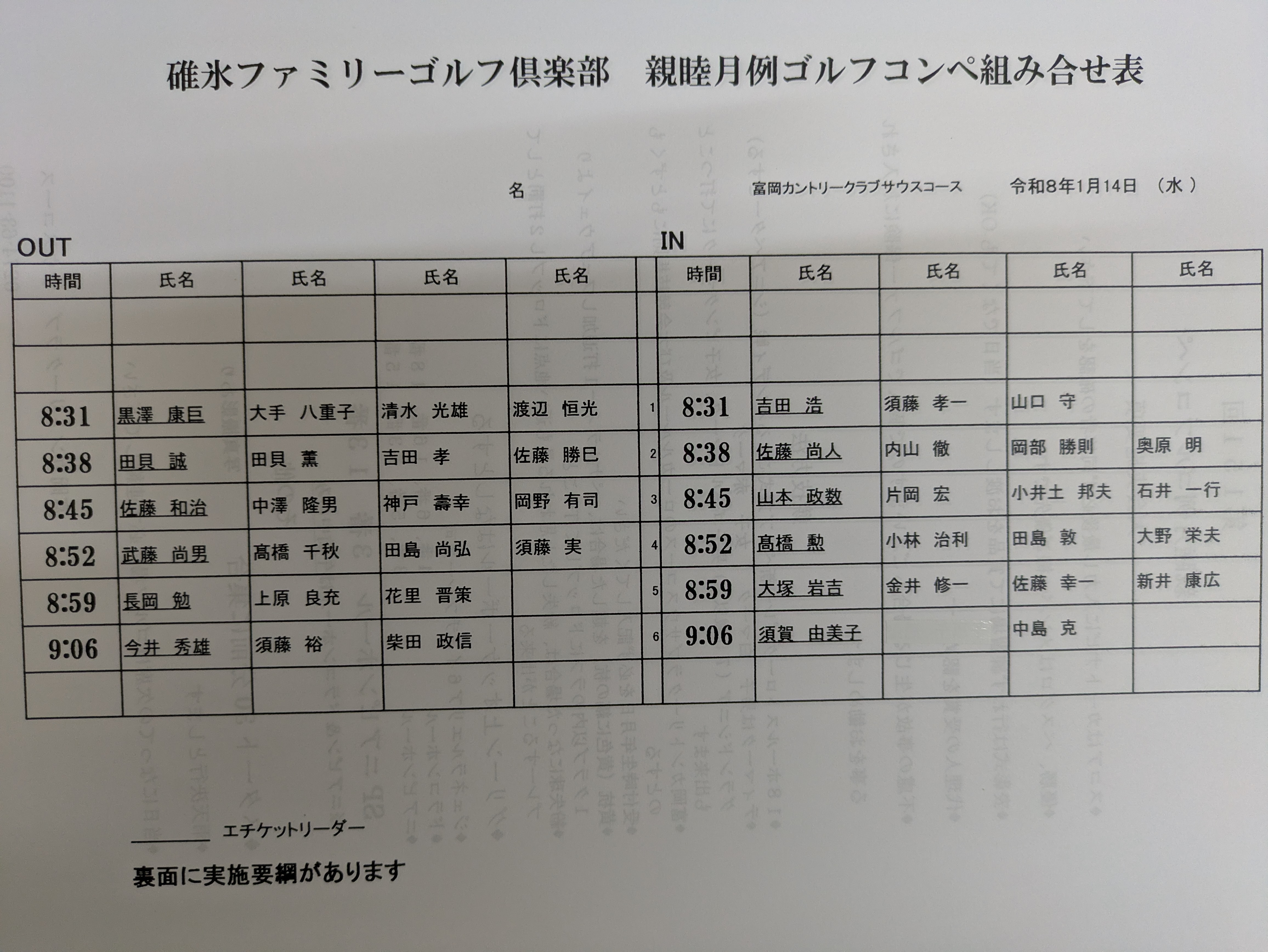 日曜日