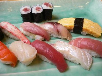 築地でお寿司