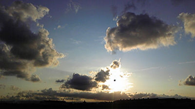 今日の夕日は綺麗♪