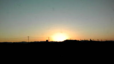 夕日