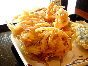 美味しくて大きな掻き揚げ