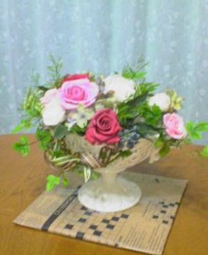花をいただきました。…