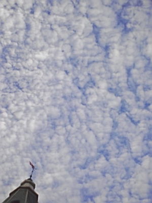 今朝の雲！