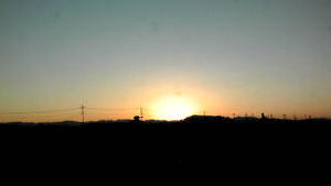 夕日
